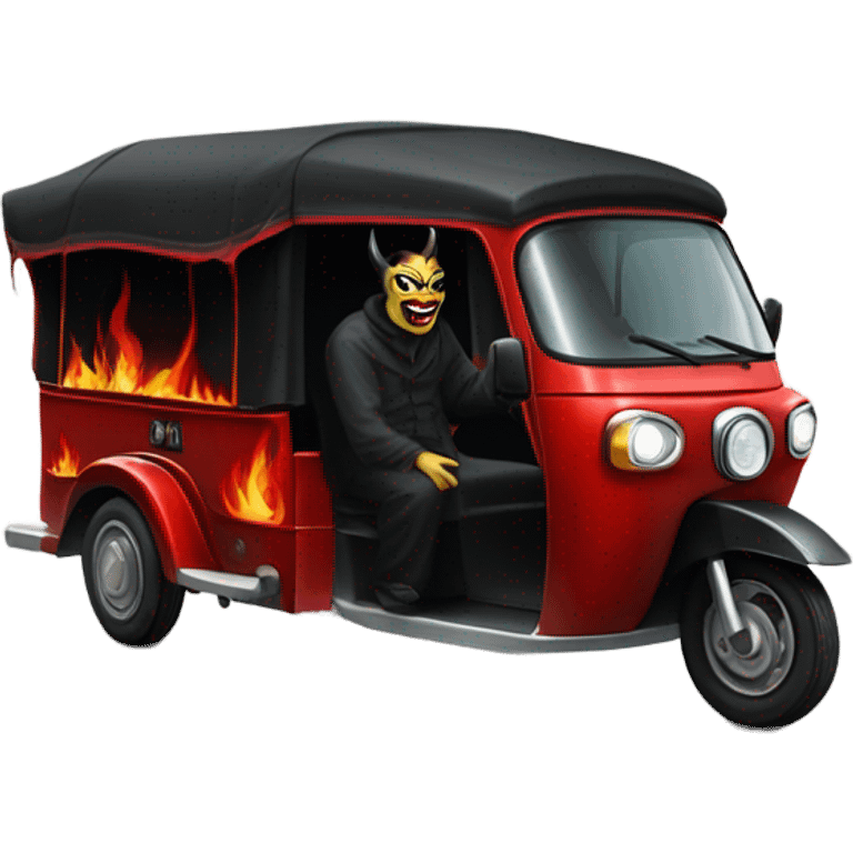 Satan’s tuk tuk emoji