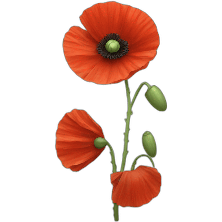 Red Poppy emoji