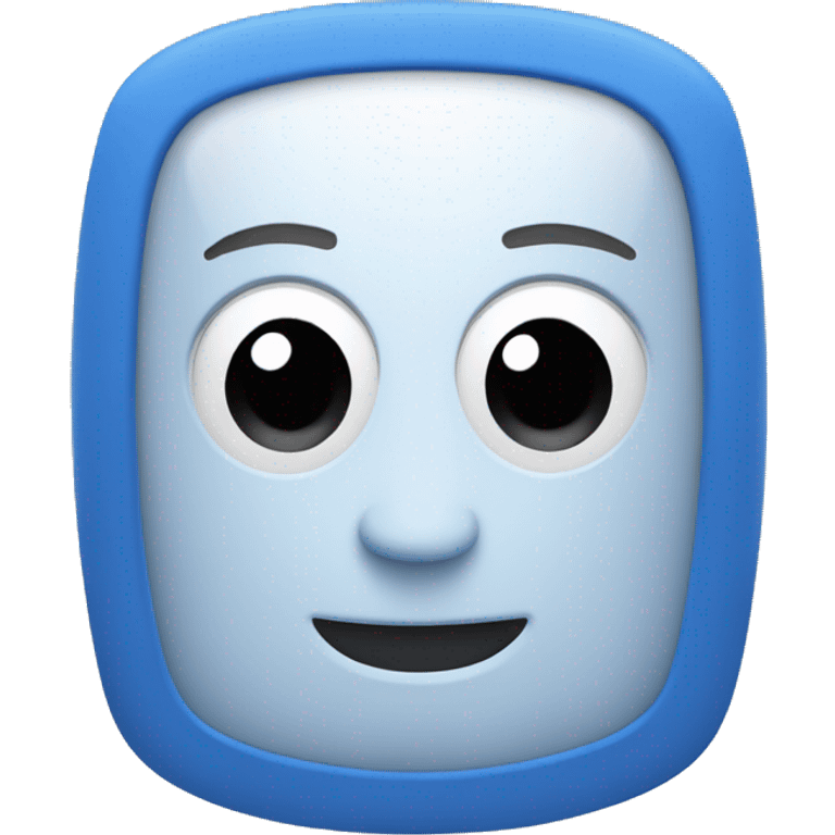 Computador azul  emoji