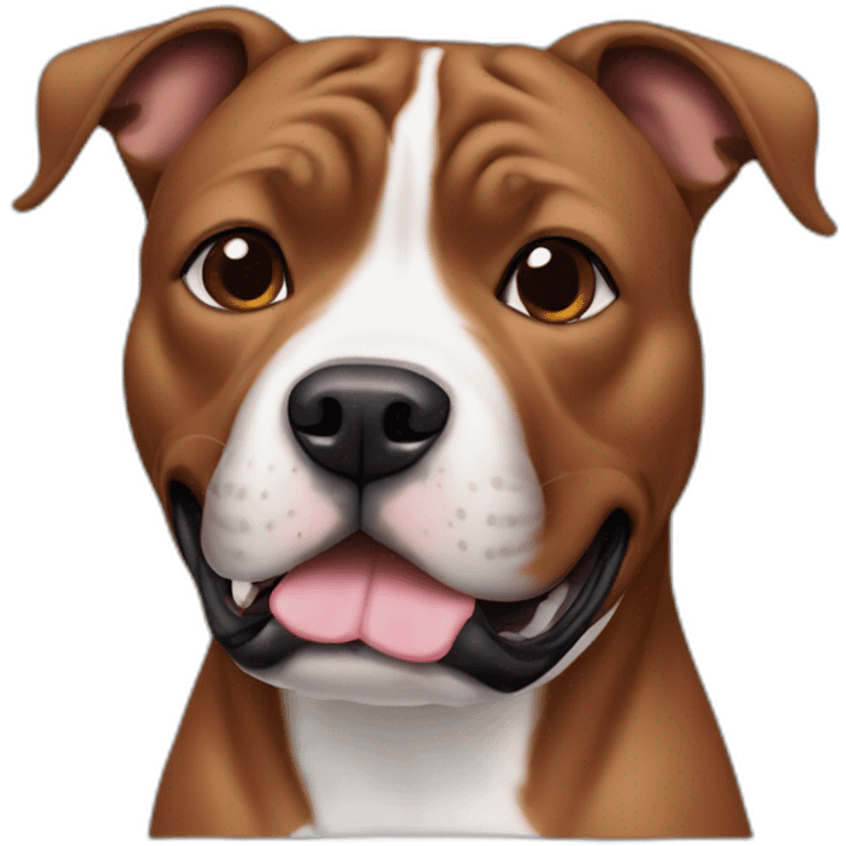 Brown Staffordshire Bull Terrier emoji