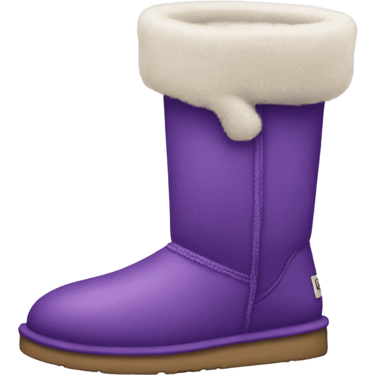 Purple Ugg boot  emoji