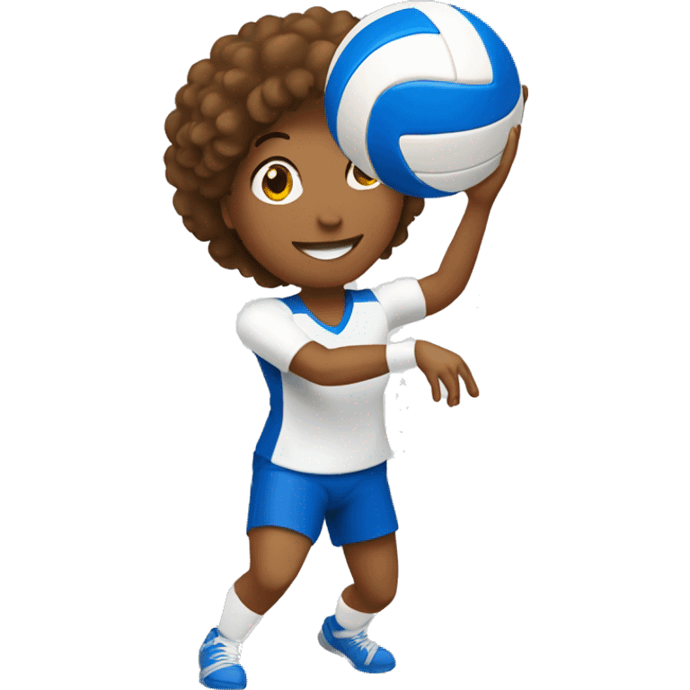 Volleyball player setting the ball emoji