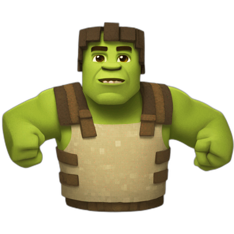 Shrek like minecraft emoji