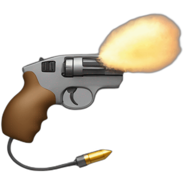 a pc mouse firing bullets emoji