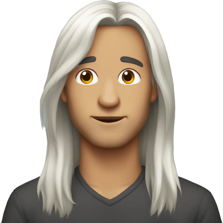 Fay guy long hair emoji