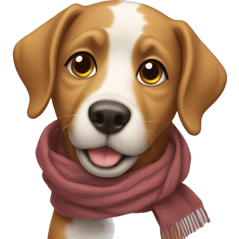 Dog with scarf emoji