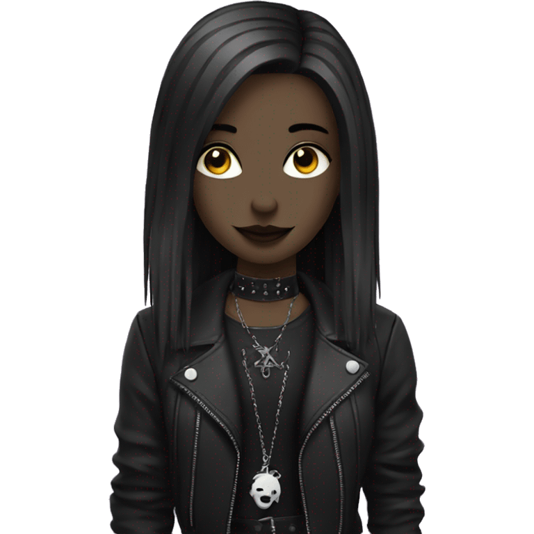 goth girl at concert emoji