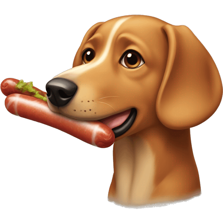 perro salchicha emoji