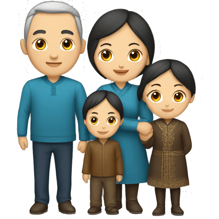 Kazakh family emoji