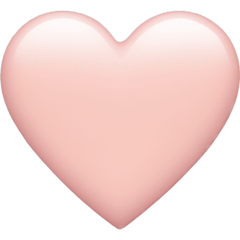 Blush pink heart  emoji