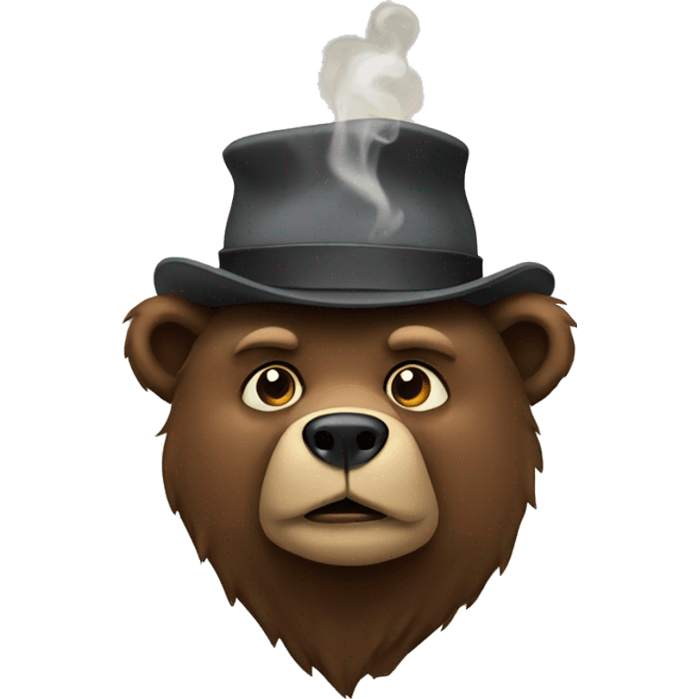 Smoking bear emoji