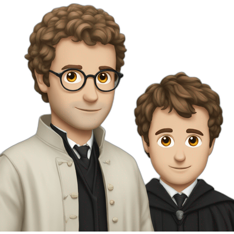 Macron and harry potter emoji