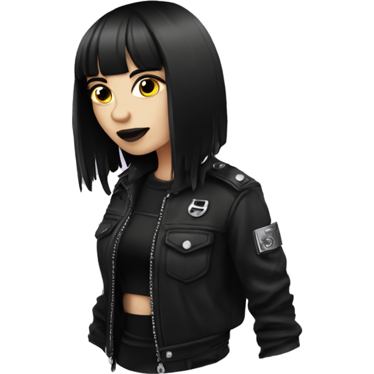 Drive safe goth girl emoji