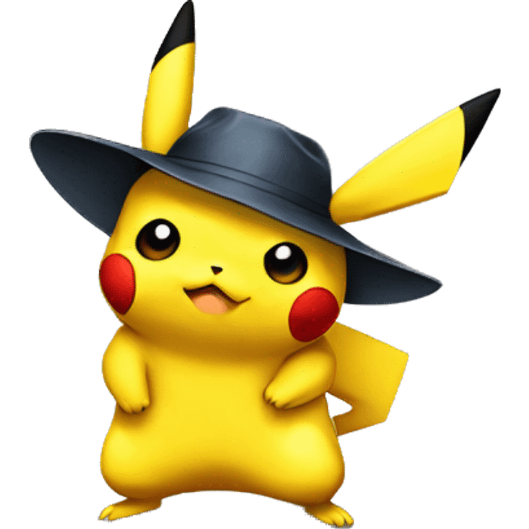 Pikachu as a gangster emoji