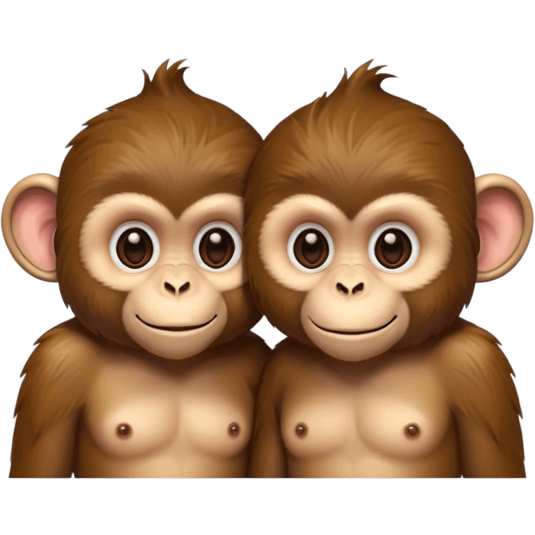 Gay monkeys emoji