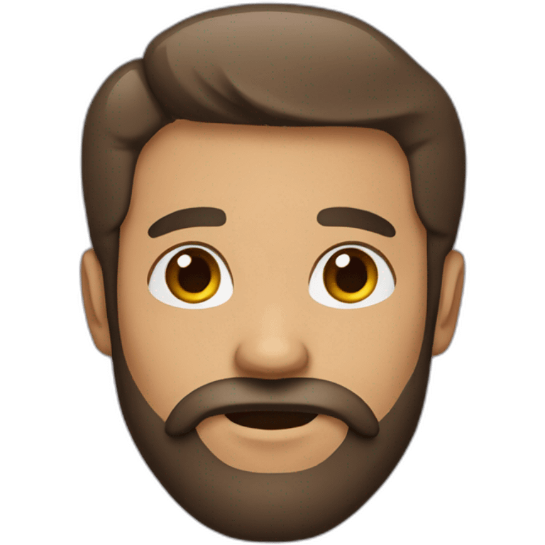 Hombre con barba emoji