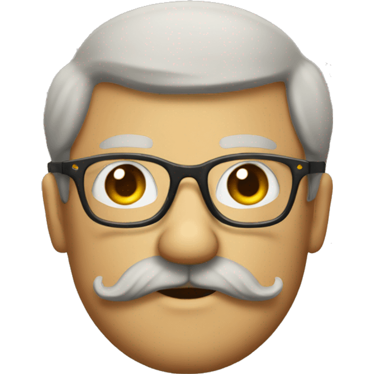 A bog with a mostache and glasses emoji