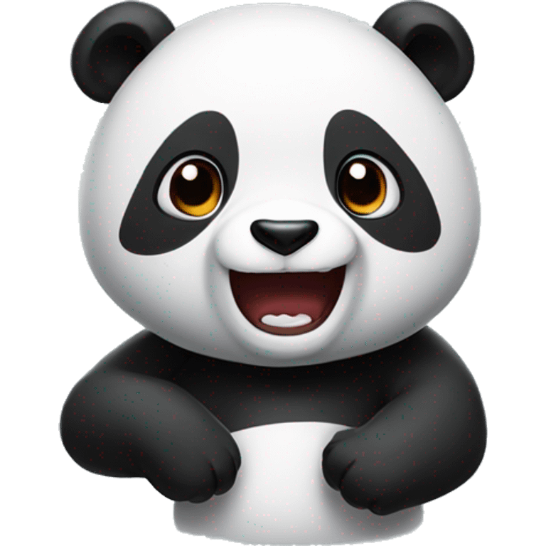 Panda qui joue à lol emoji