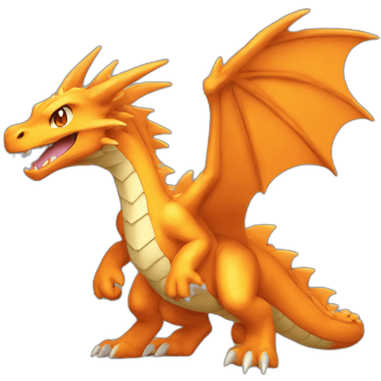 orange Dragon Pokemon Mega evolution emoji