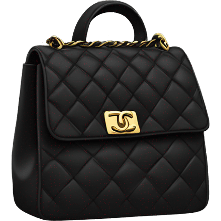 Black Chanel bag  emoji