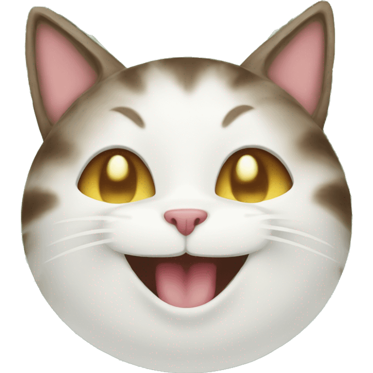 Coconut kitty happy emoji