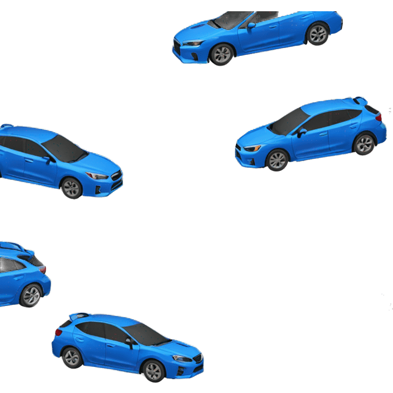 subaru impreza hatchback blue 2021 emoji