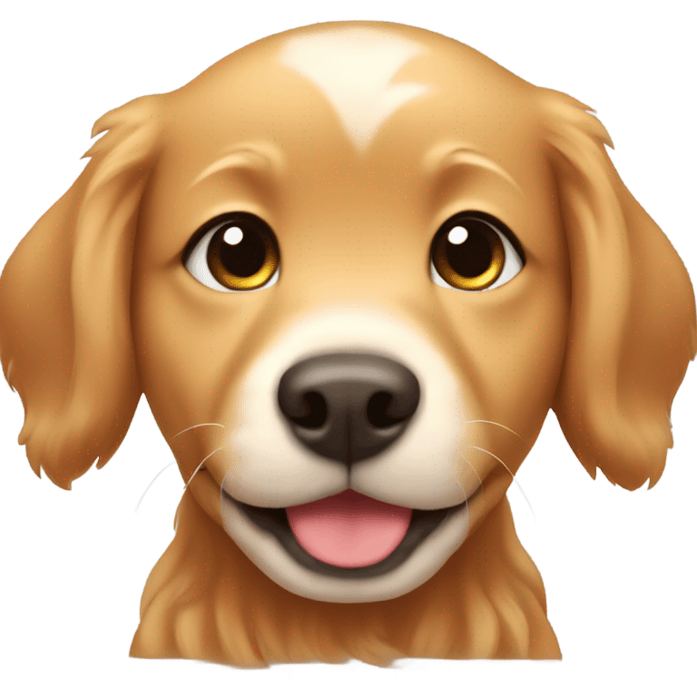 Chibi red golden retriever puppy emoji