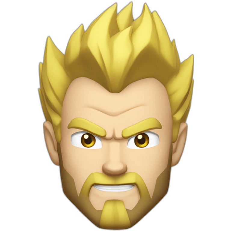 vegeta blond beard emoji