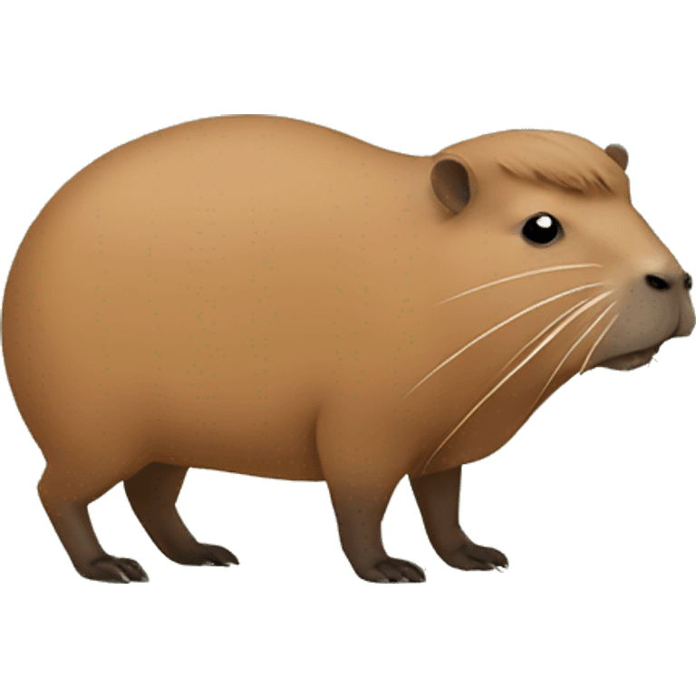 A capybara with a bow on its head emoji