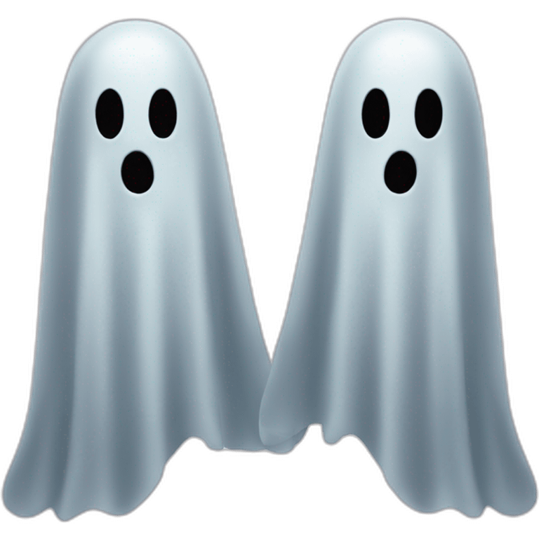 two ghost emoji