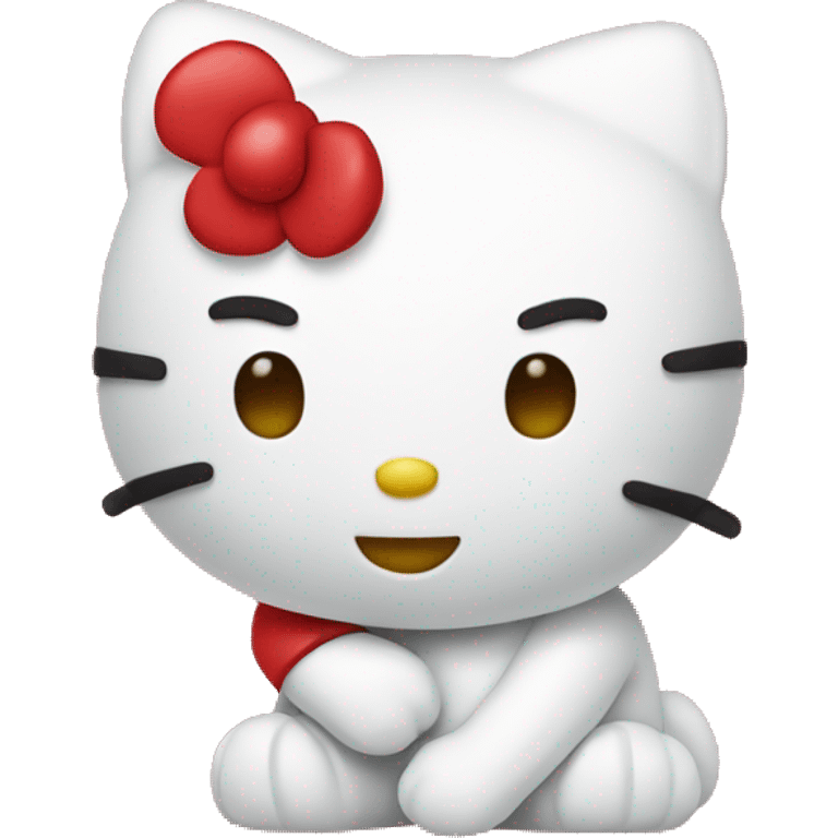 Hello kitty red emoji