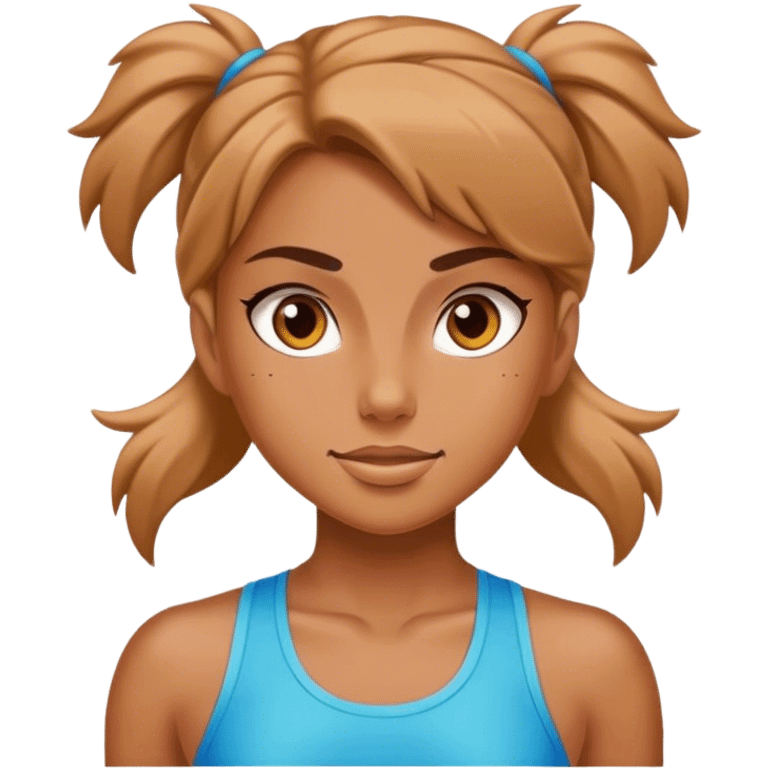 Exercising girl emoji