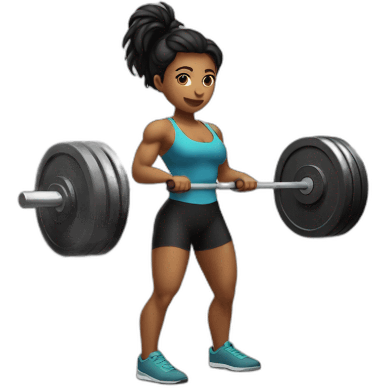 woman-deadlift emoji