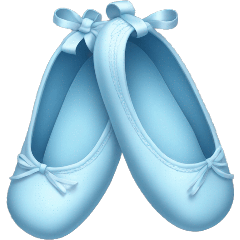 Baby blue ballet slipper emoji