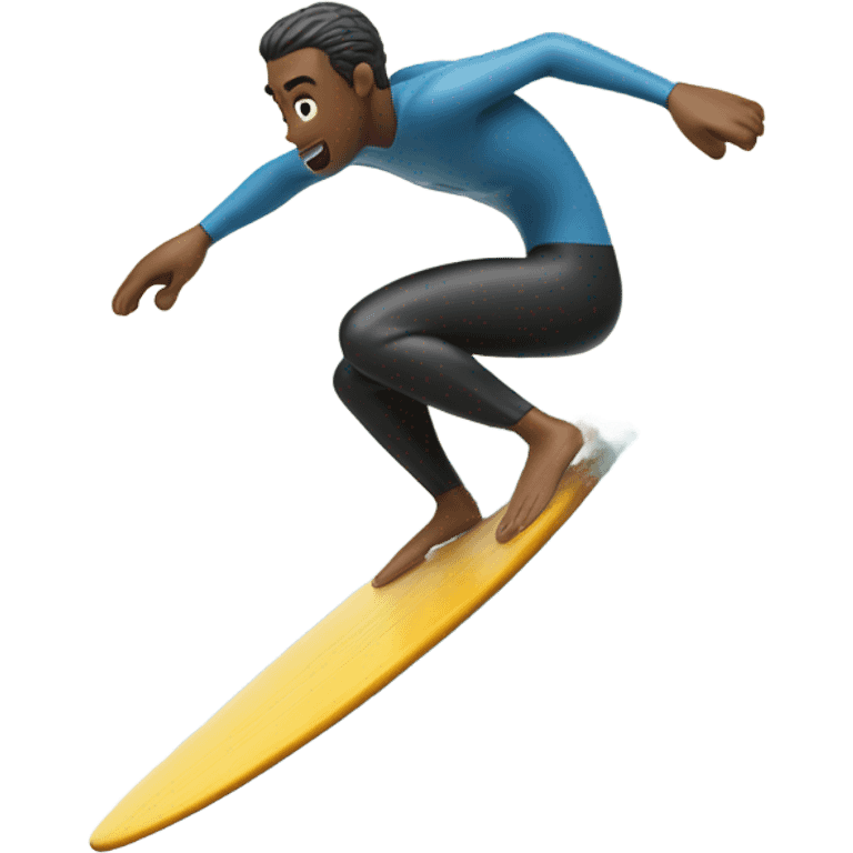 Surfer in big wave emoji