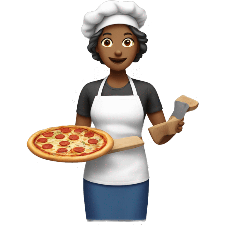 mom cooking pizza emoji