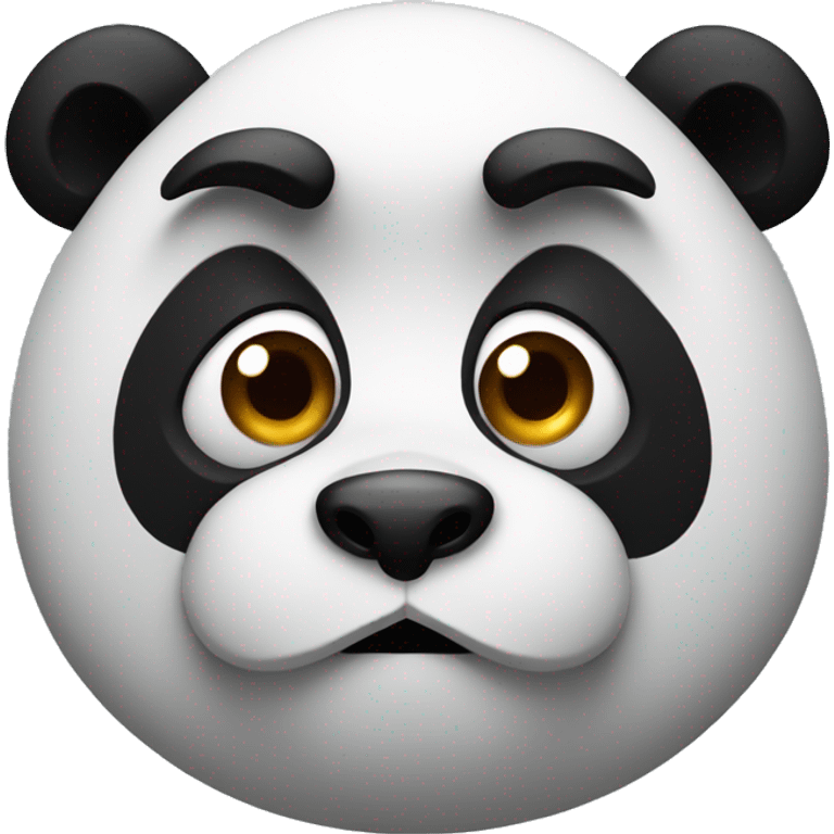 suspicious panda emoji