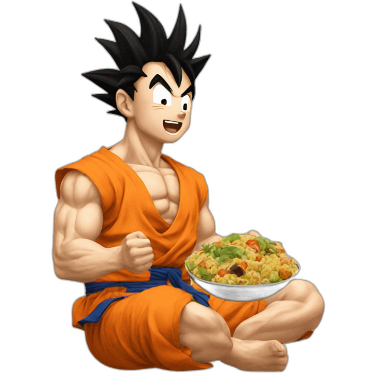 Goku eat a lot emoji