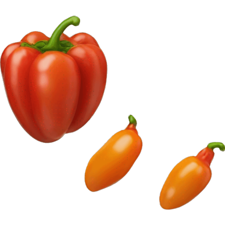 Rocoto rojo arequipeño feliz con cara real emoji