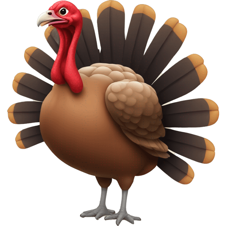 Turkey with a bow emoji