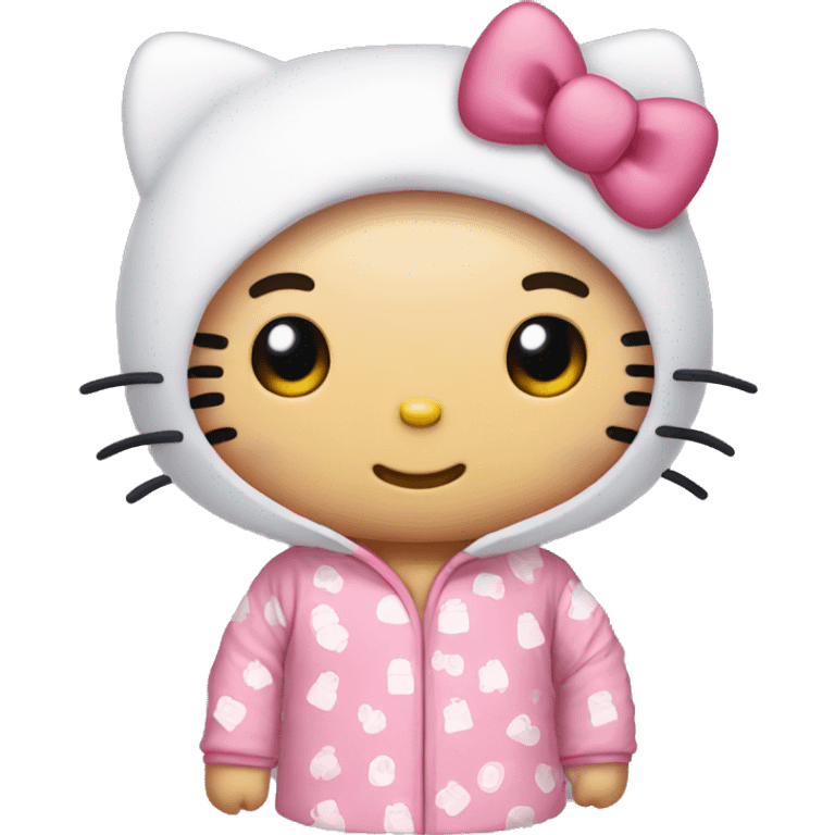 Hello Kitty en pyjama hello kitty  emoji