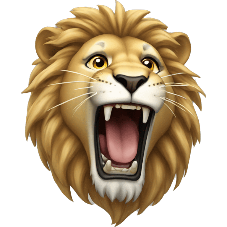 lion roaring side  emoji