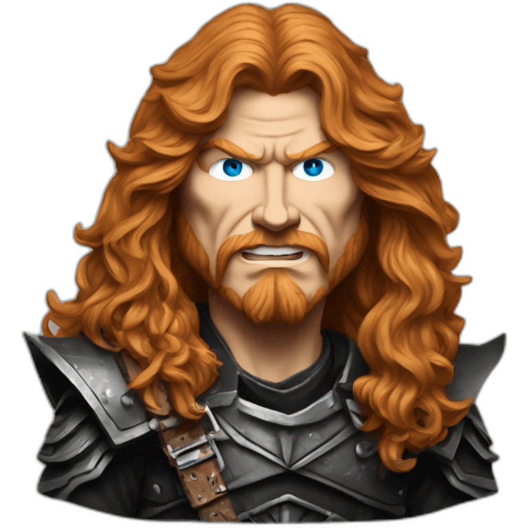 Dave Mustaine on a drakkar emoji