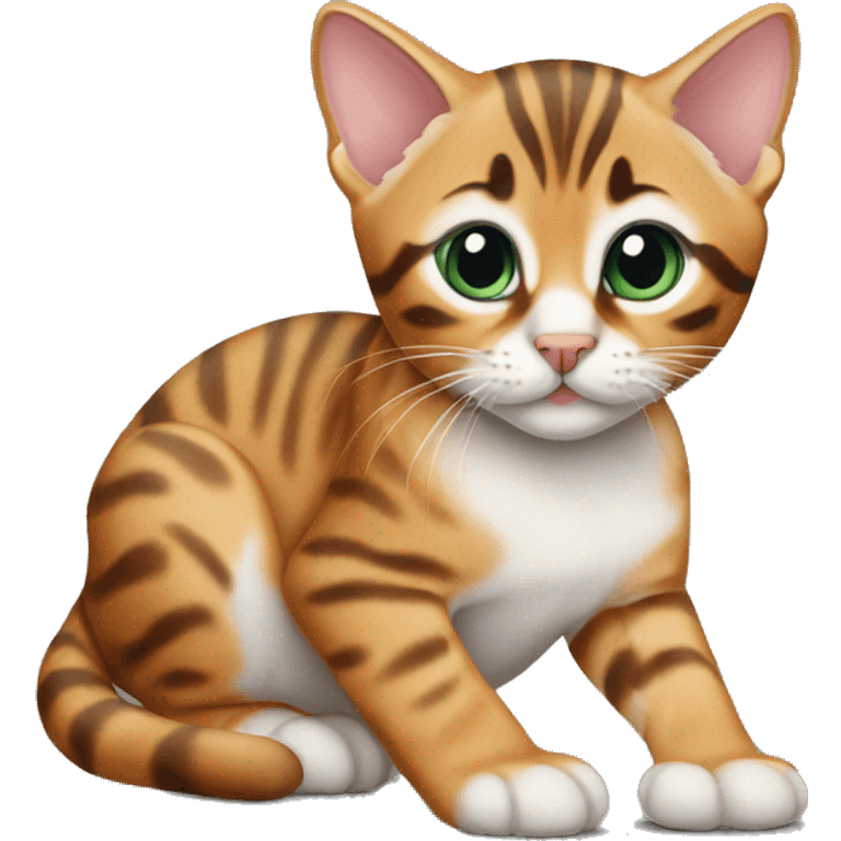 Bengal kitten emoji