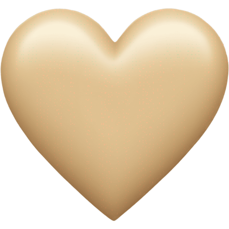 Beige heart  emoji