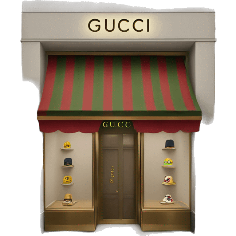 Gucci boutique emoji