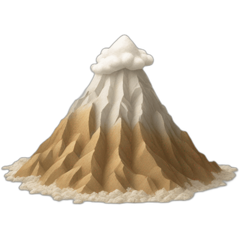 Flour mountain  emoji