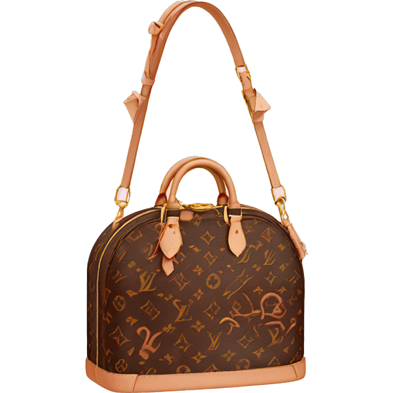 Louis Vuitton bag pink emoji