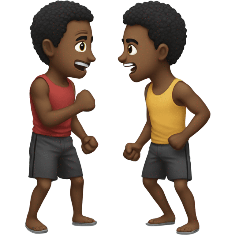 Brothers fighting  emoji