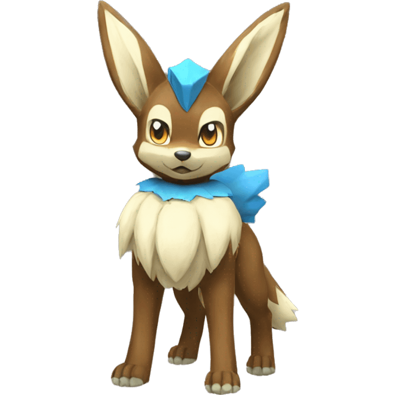 Lucario-Eevee full body emoji